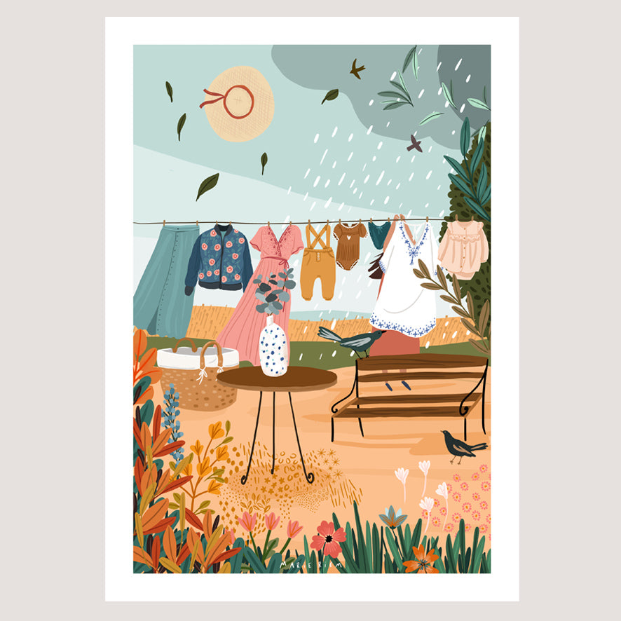 affiche - Au bout du jardin