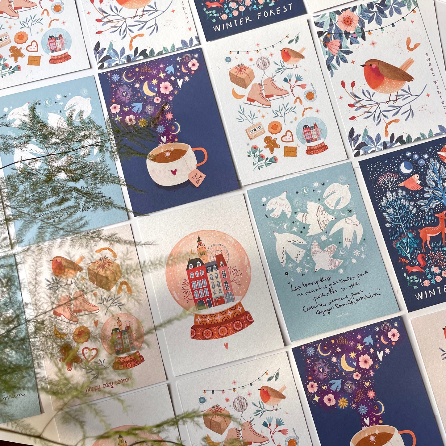 carte A6 illustrée - les tempêtes