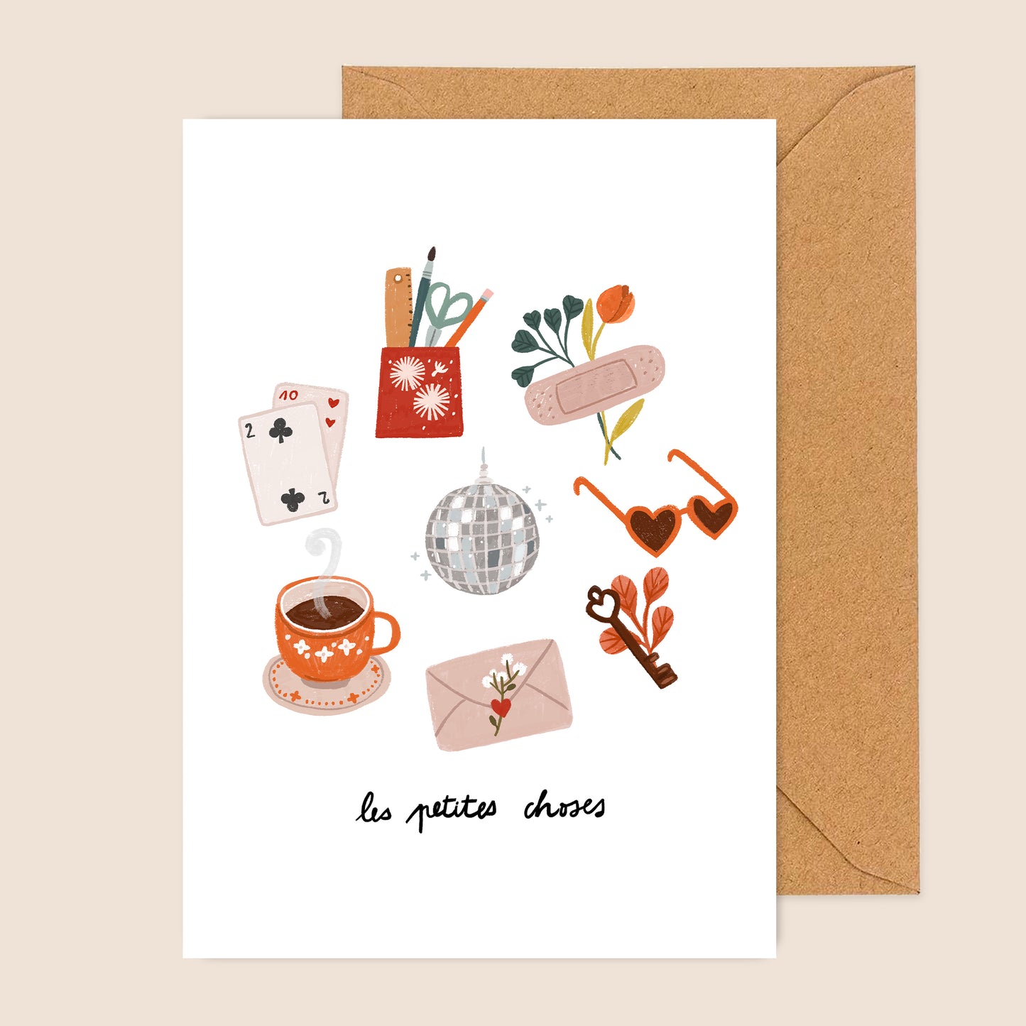 carte A6 illustrée - Les petites choses