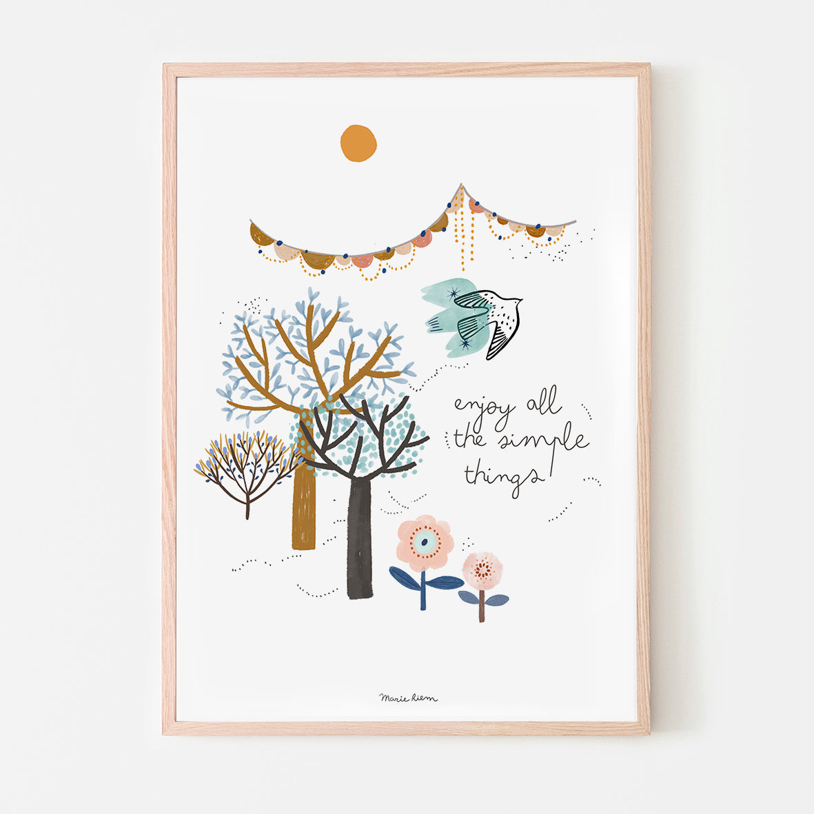 affiche - Enjoy all the simple things