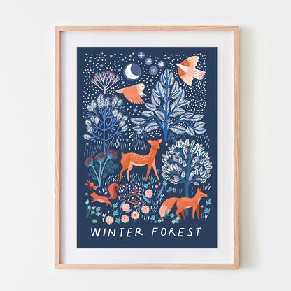 affiche - Winter Forest