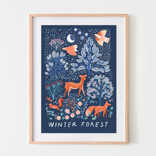affiche - Winter Forest