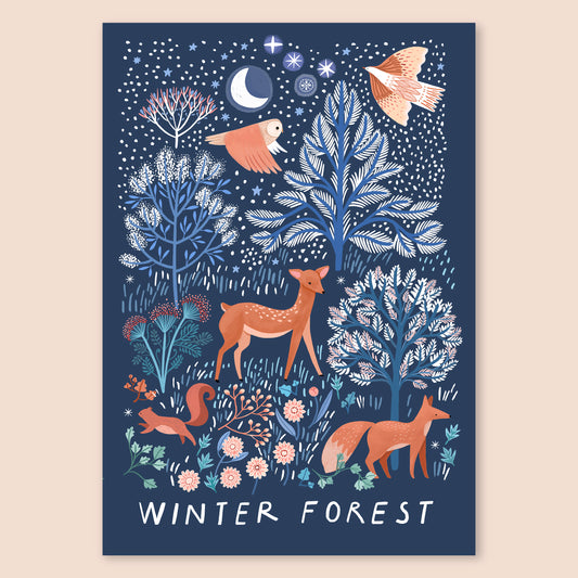 affiche - Winter Forest