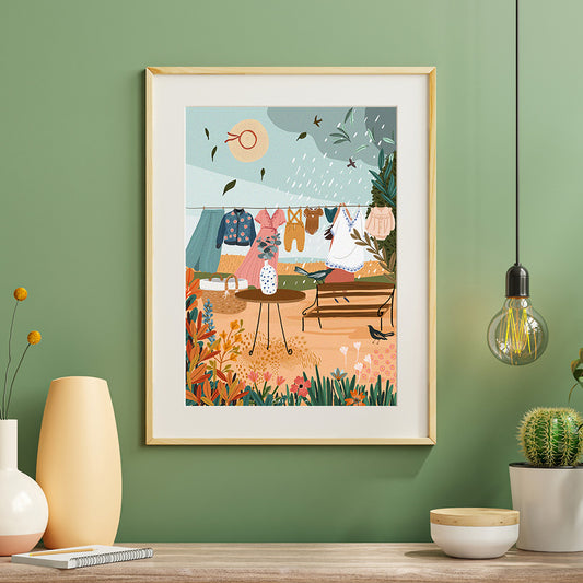 affiche - Au bout du jardin