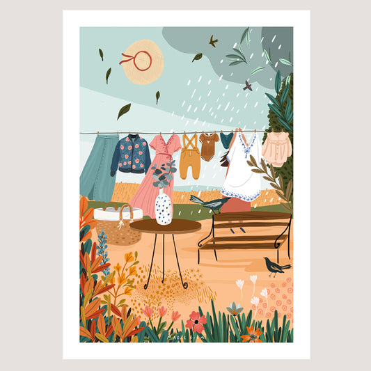 affiche - Au bout du jardin