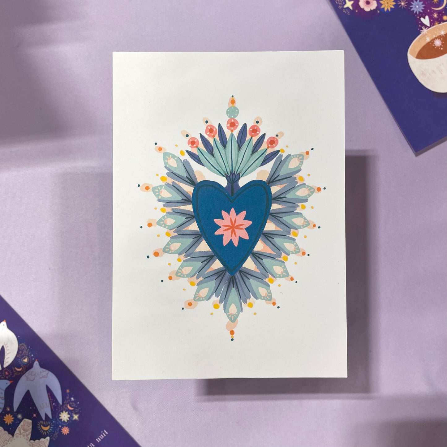 carte A6 illustrée - Cœur ex-voto