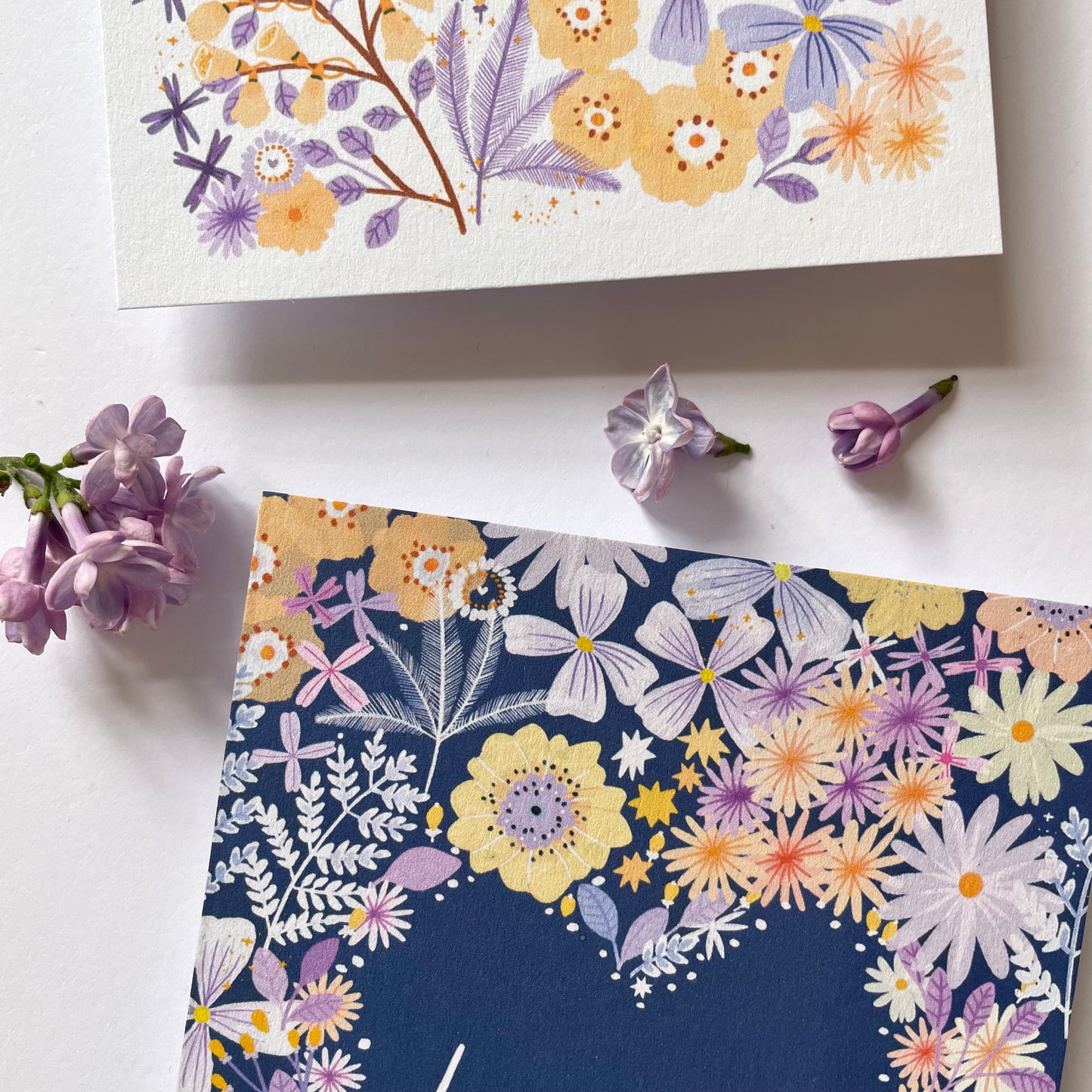 carte A6 illustrée - bisous