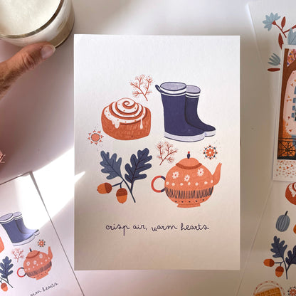 affiche - Crip air, warm hearts