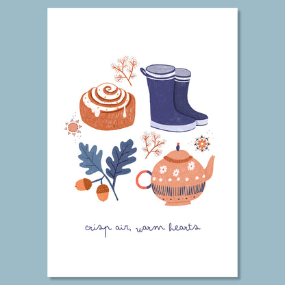 affiche - Crip air, warm hearts