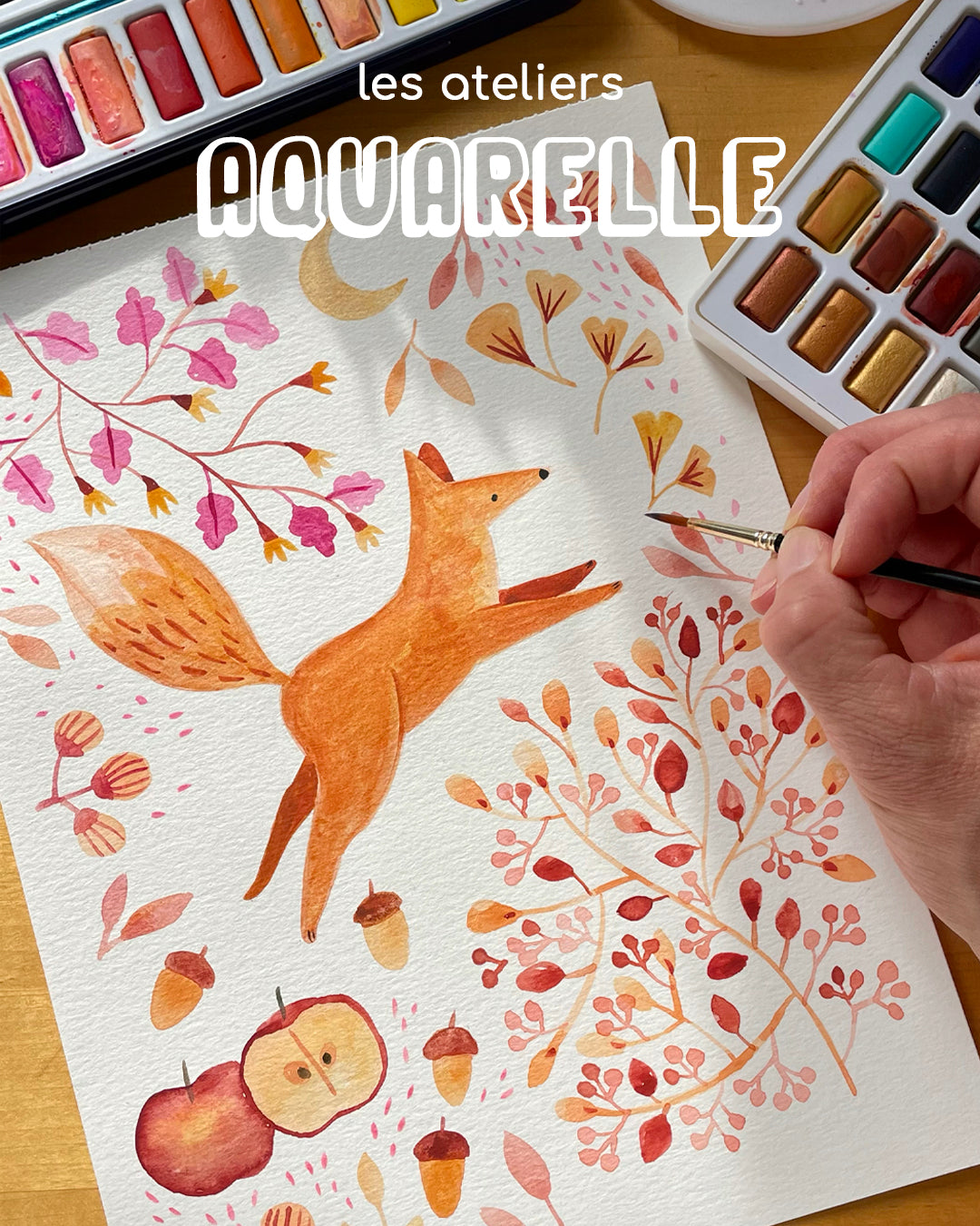 Atelier aquarelle - à La Friche - (Saint-André-lez-Lille) 26/11/25