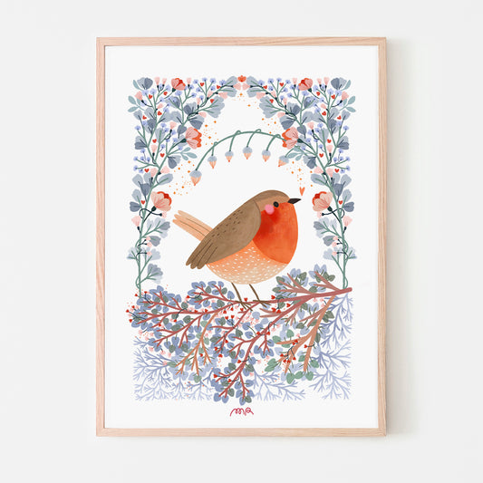 affiche - Le rouge gorge