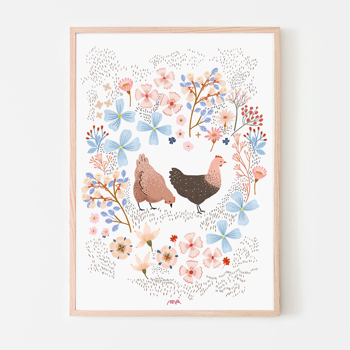 affiche - les poules
