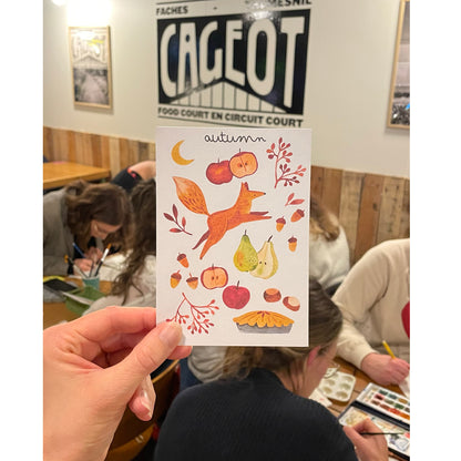 Atelier aquarelle - à Cageot - (Faches-Thumesnil) 09/09/26