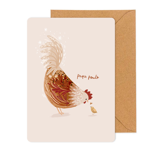 carte-postale-papa-poule