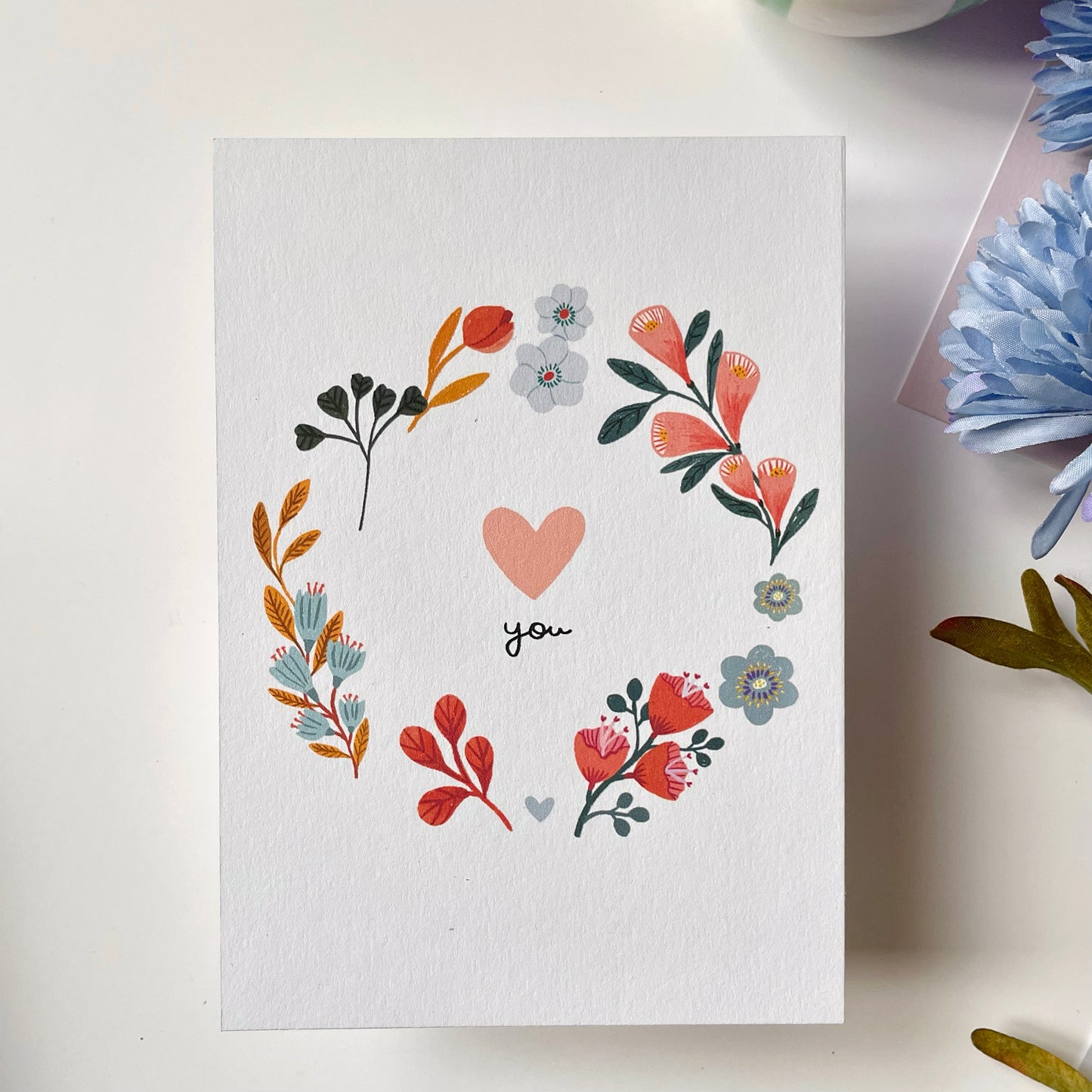 carte A6 illustrée - 'you'