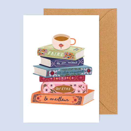 carte A6 illustrée - faire de son mieux