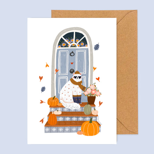 carte A6 illustrée - C'est l'automne