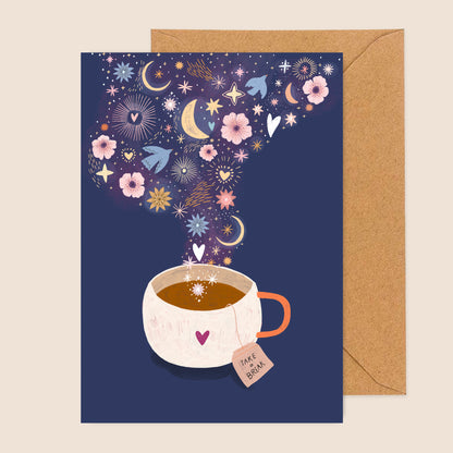 carte A6 illustrée - take a break