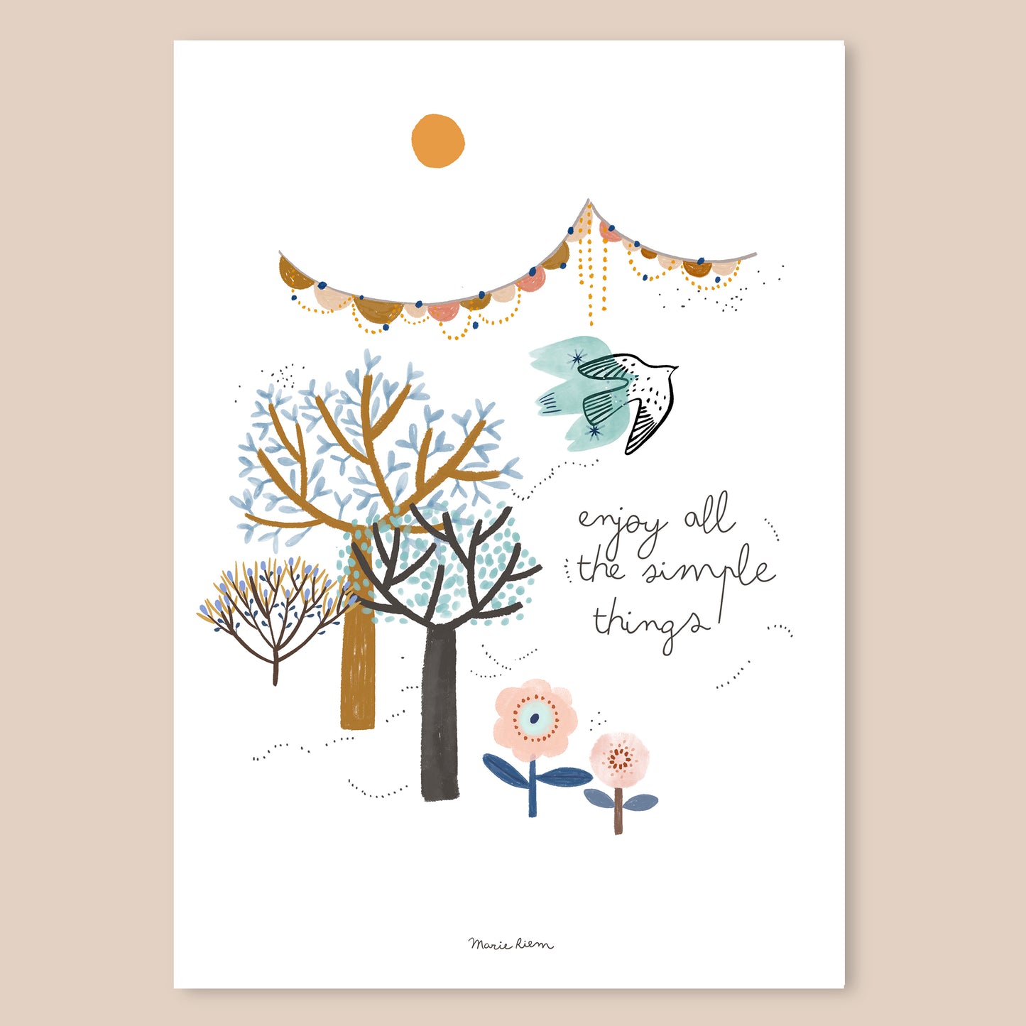 affiche - Enjoy all the simple things