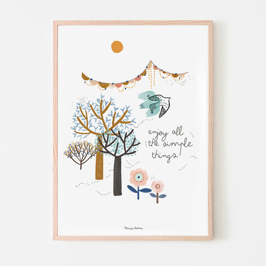 affiche - Enjoy all the simple things