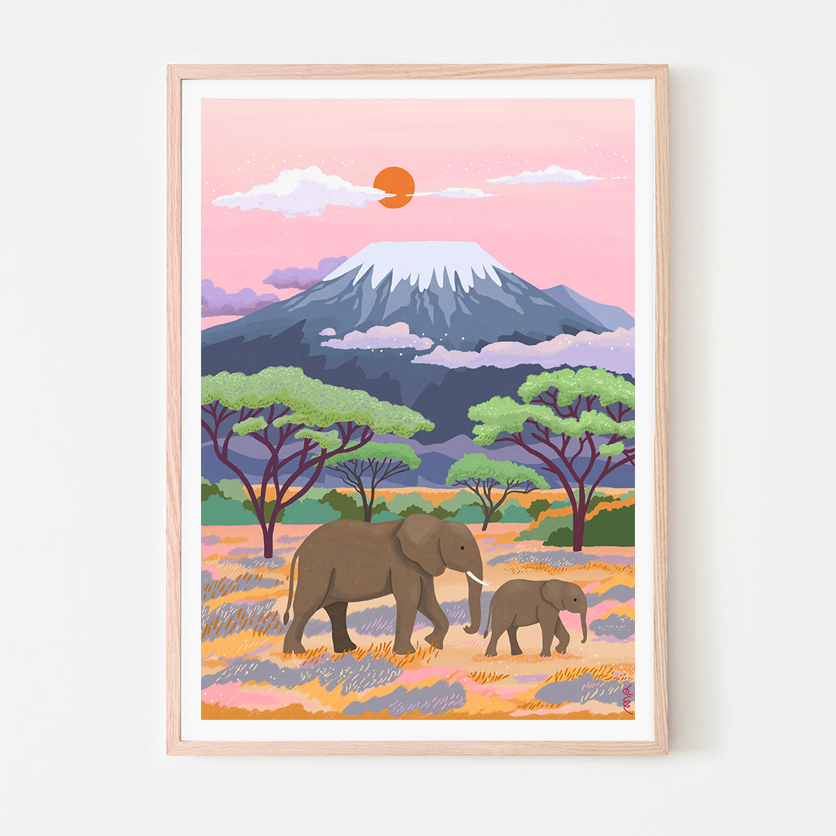 affiche - Le Kilimandjaro -Tanzanie