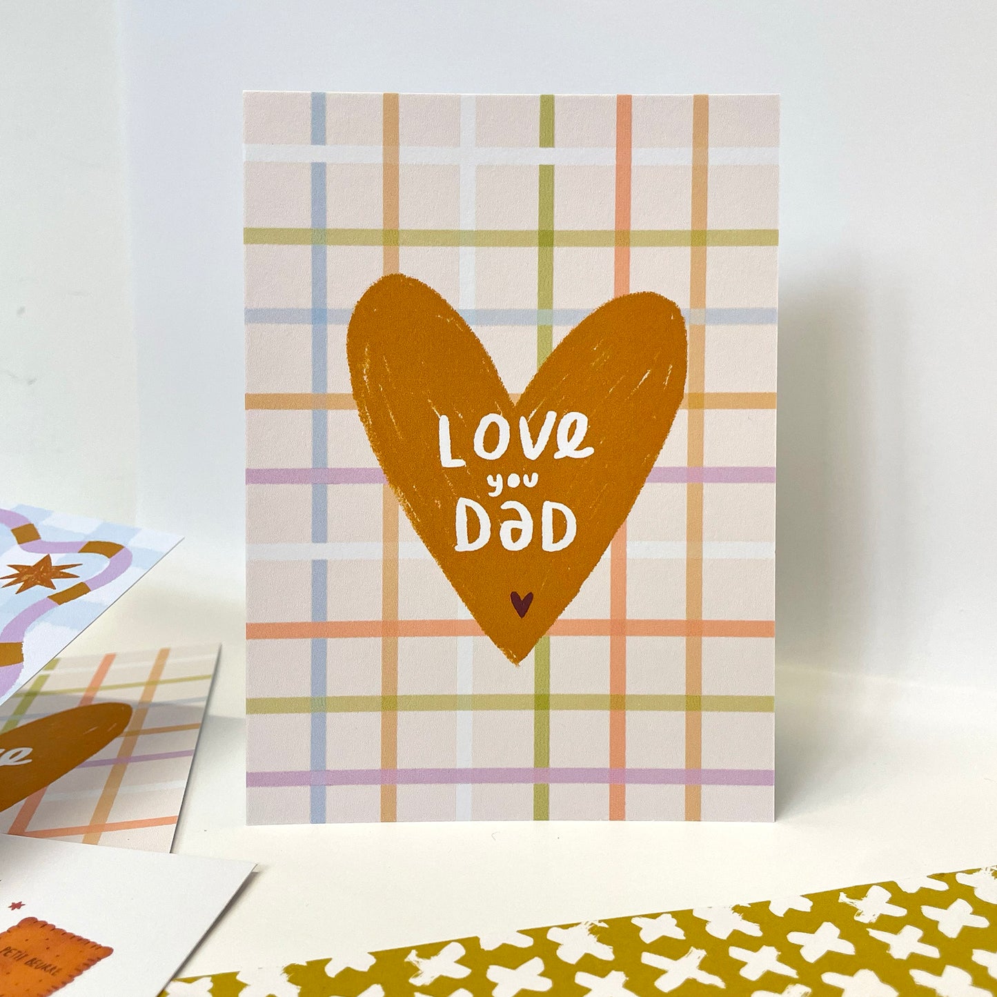 carte A6 illustrée - love you dad