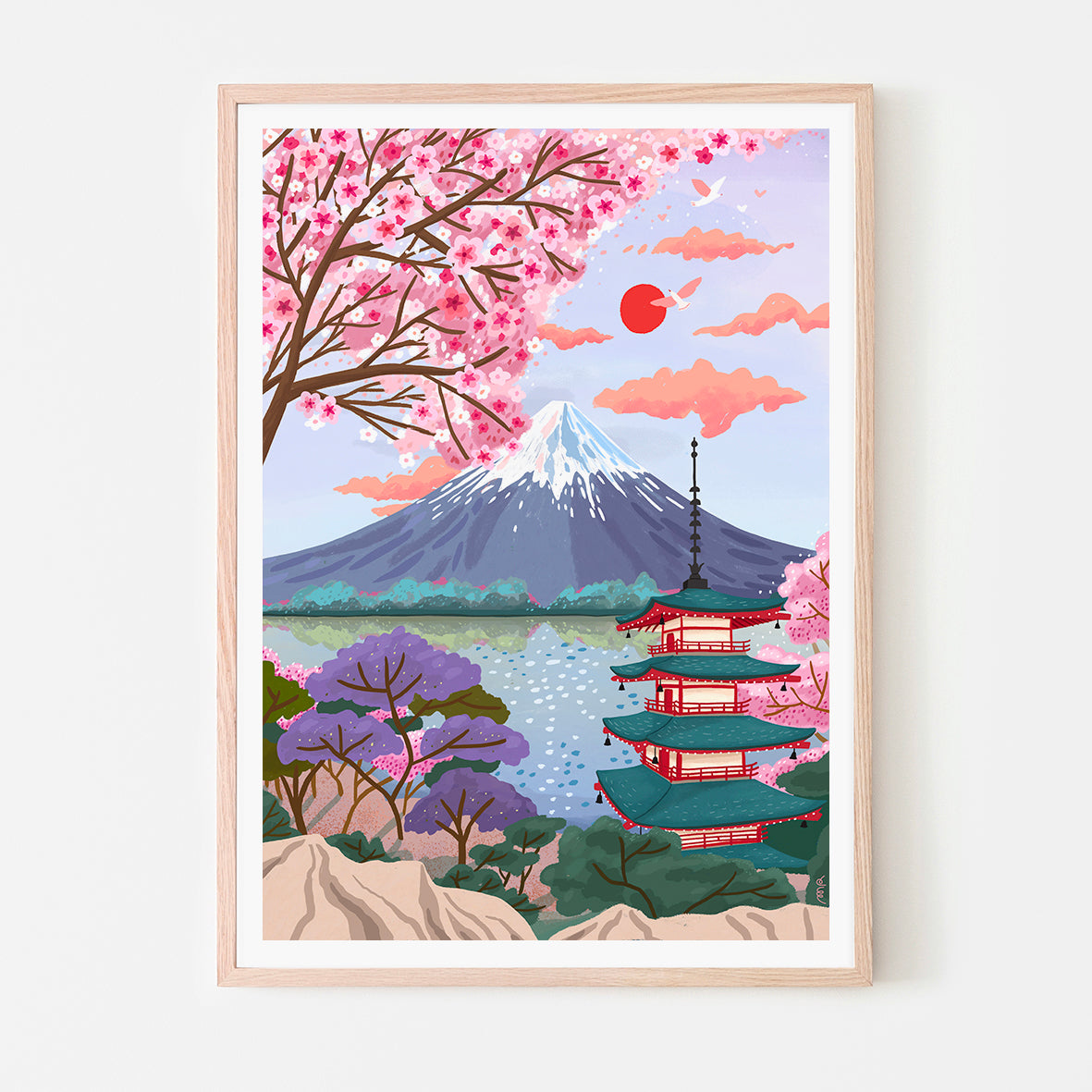 affiche - Le Mont Fuji - Japon