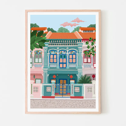affiche - Peranakan house - Singapour