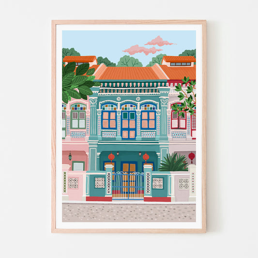 affiche - Peranakan house - Singapour