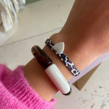 bracelet coeur en nacre