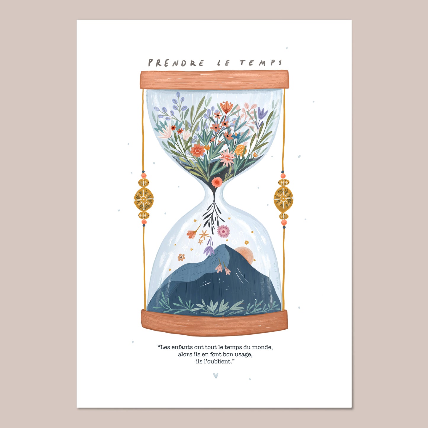 affiche - "prendre le temps"