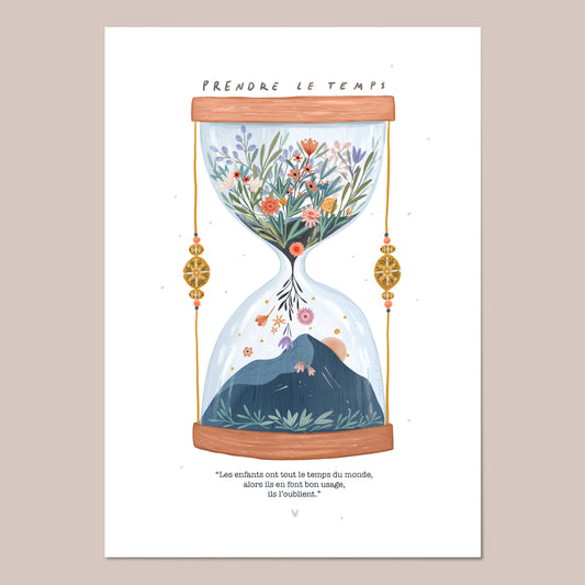 affiche - "prendre le temps"