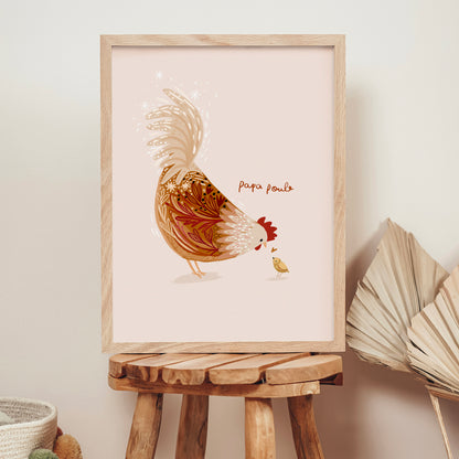 affiche - papa poule