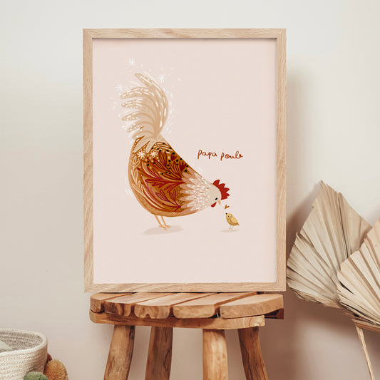 affiche - papa poule